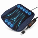Perna ventilată pentru scaun și mașină cu 8 ventilatoare alimentare USB 3 trepte de ventilație Suprafață din plasă pentru birou 3