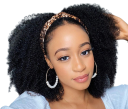 Perruque bouclée pour femmes en cheveux naturels N889 2