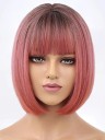 Peruca curta com franja 17