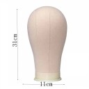 Perukestativ med justerbar holder, hovedomkreds 53,3 cm, sæt med nåle, tråd, kamme, perukehætter, højde 31 cm 6