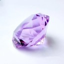 Pesar de vidro colorido em forma de diamante 4 cm Decoração cristal cortado Adorno Presente Decoração de casamento Natal Joia 6