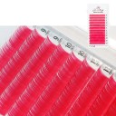 Pestañas individuales artificiales de color C rizado 8–14 mm grosor 0,07 mm Pestañas adhesivas finas para extensión de pestañas 8