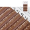 Pestañas individuales de colores Morandi D rizado 8–14 mm grosor 0,07 mm Pestañas voluminosas suaves en tonos pastel para extensión de pestañas 7