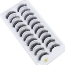 Pestañas postizas adhesivas 10 pares 18