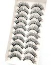 Pestañas postizas adhesivas 10 pares 22
