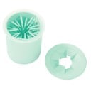 Pet Paw Cleaner with Silicone Bristles Container with Lid for Washing Paws After Walks Plastic and Silicone 8 x 7.5 cm 8