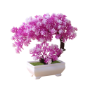 Petit arbre artificiel en pot 1 pièce Plante décorative factice Simulation d'arbre Décoration de bureau Décoration en plastique pour maison, hôtel et jardin 7