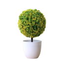 Petit arbre artificiel en pot 1 pièce Plante factice simulée Décoration de table Décoration intérieure Décoration en plastique pour jardin et hôtel 3