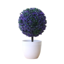 Petit arbre artificiel en pot 1 pièce Plante factice simulée Décoration de table Décoration intérieure Décoration en plastique pour jardin et hôtel 6