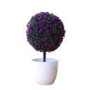 Petit arbre artificiel en pot 1 pièce Plante factice simulée Décoration de table Décoration intérieure Décoration en plastique pour jardin et hôtel 4