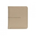 Petit portefeuille pliable pour femmes en cuir véritable 10,8 x 9,8 x 0,6 cm Fenêtre transparente pour documents Poches pour cartes Profil 4