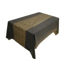 Petite nappe jetable à pois 137 x 274 cm Couverture de table en plastique renforcé et étanche pour fêtes, mariages, dîners et utilisation en extérieur 2