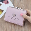 Petite portefeuille pour femme avec rose 3