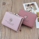 Petite portefeuille pour femme avec rose 1