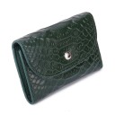Petite portefeuille pour femmes avec motif en cuir de crocodile 5