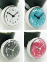 Petites horloges analogiques avec ventouse pour surface lisse Cadran avec chiffres bien visibles Aiguille des secondes Couvercle transparent 5