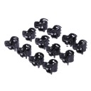 Petits clips noirs pour cheveux - 100 pcs 1
