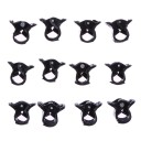 Petits clips noirs pour cheveux - 100 pcs 2