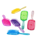 Pettine da donna per capelli annodati 20,5 cm Pettine in plastica per capelli bagnati e ricci Design scintillante Massaggio del cuoio capelluto 2