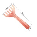 Pettine da massaggio in resina per il relax del cuoio capelluto, 5 denti per un facile massaggio e stimolazione della crescita dei capelli 2