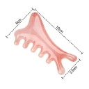 Pettine da massaggio in resina per il relax del cuoio capelluto, 6 denti per un'efficace massaggio e stimolazione della crescita dei capelli 2