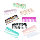 Pettine in acetato per capelli a denti larghi Pettine quadrato colorato da viaggio Pettine da parrucchiere antistatico per lo styling per tutti i tipi di capelli 3