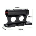 Pevný nosič bicykla na prednej vidlici 110 x 90 x 58 x 38 mm z hliníkovej zliatiny čierny s adaptérmi na strešný nosič aj do korby vozidla 2