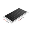 Pevný solárny panel 100W 97x56,5 cm 18V Monokryštalický silikónový Vodotesný panel pre vonkajšie nabíjanie Domáce priemyselné využitie 2