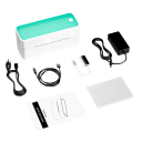 Phomemo 241 Bluetooth termálna tlačiareň štítkov 4x6 bezdrôtová mini tlačiareň prepravních etikiet kompatibilná s iOS Android PC 5