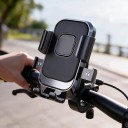 Phone Holder for Motorcycle and Bicycle Handlebars with Quick Lock Rotatable 360° Ball Joint for Phones 4.7–7.1 Inches Plastic For Electric Bicycle 3