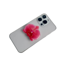 Phone Holder with Orchid-Shaped Ring Acrylic Grip Support for Comfortable Mobile Holding and Usage 2