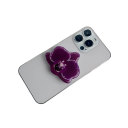 Phone Holder with Orchid-Shaped Ring Acrylic Grip Support for Comfortable Mobile Holding and Usage 3