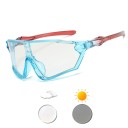 Photochromic Cycling Glasses UV400 154 mm PC Lenses Coloured Frames MTB Running Sports Sunglasses 6