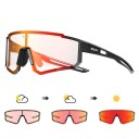 Photochromic Sports Glasses UV400 Tinted Lenses Two-Coloured Frames Cycling Running Glasses 3