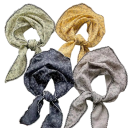 Φρέσκος 90 x 29 εκ. λουλουδάτος σάλι για τον λαιμό Καλοκαιρινό τριγωνικό περιτύλιγμα μαλλιών Κορώνα Σατέν για τα μαλλιά Σαλάκια 9