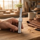 Φρέζα για ημι-αυλάκια και αυλάκια 8 x 28 mm Τριπλή λεπίδα TCT Στεφάνι 12,7 mm 1/2 ίντσας Σκληρός κράμα Ευθεία CNC φρέζα Ασημί Ξύλο και μοριοσανίδα 2