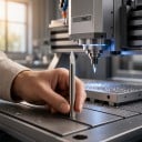 Φρέζες για CNC χάραξη 45° x 0,2 mm 10 τμχ Τριπλές καρβιδικές V-φρέζες Στελέχους 3,175 mm Μήκος 30 mm Ασημένιες Πινακίδες και λογότυπα 4