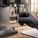 Φρέζες Γραφής με V Τύπο 40° x 0,3 mm Συσκευασία 10 τμχ Για CNC Σκληρός καρβίδιος Στελέχωση 3,175 mm Μήκος 31 mm Ασημένιες Επιγραφές και Πινακίδες 5