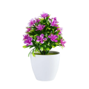 Pianta artificiale colorata in vaso 1 pz Piccole fioriture Albero finto Decorazione da tavolo Decorazione per matrimoni Casa Hotel Ufficio 9