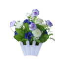 Pianta artificiale in vaso decorativa 13x15 cm realizzata in plastica per decorare interni e completare lo spazio 1