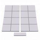 Piastra termica per il raffreddamento dei chip 100 x 100 x 1 mm con conduttività 21 W/m.K grigia elettricamente non conduttiva tagliabile per GPU CPU 5