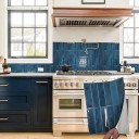 Piastrelle autoadesive per pareti 23 x 29 cm in vinile impermeabile 10 pezzi adesivi decorativi per cucina bagno 4