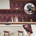 Piastrelle autoadesive per pareti 23 x 29 cm in vinile impermeabile 10 pezzi adesivi decorativi per cucina bagno 7