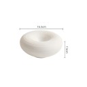 Piatto fondo in ceramica rotondo spesso 16,5 cm di diametro 7,5 cm di altezza ceramica bianca ciotola per zuppe e servire 2