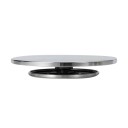 Piatto girevole in alluminio doppio lato 30 cm Piattaforma per scultura per ceramica Tornio per ceramica Strumento Lazy Susan Modellazione 1