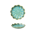 Piatto in ceramica con motivo floreale 11 x 2,2 cm piccolo piatto decorativo per servire dessert e stuzzichini 3