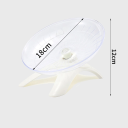 Piatto volante in plastica per roditori 18 cm Ruota da corsa silenziosa Pista per criceti Topo Ratto Giocattolo da corsa Altalena per gabbie 6