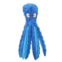 Pibende plyslegetøj til hunde 32×8 cm Octopus Interaktivt legetøj med lyd Holdbart plyslegetøj til at tygge og hente 5