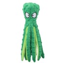 Pibende plyslegetøj til hunde 32×8 cm Octopus Interaktivt legetøj med lyd Holdbart plyslegetøj til at tygge og hente 7