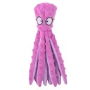 Pibende plyslegetøj til hunde 32×8 cm Octopus Interaktivt legetøj med lyd Holdbart plyslegetøj til at tygge og hente 6
